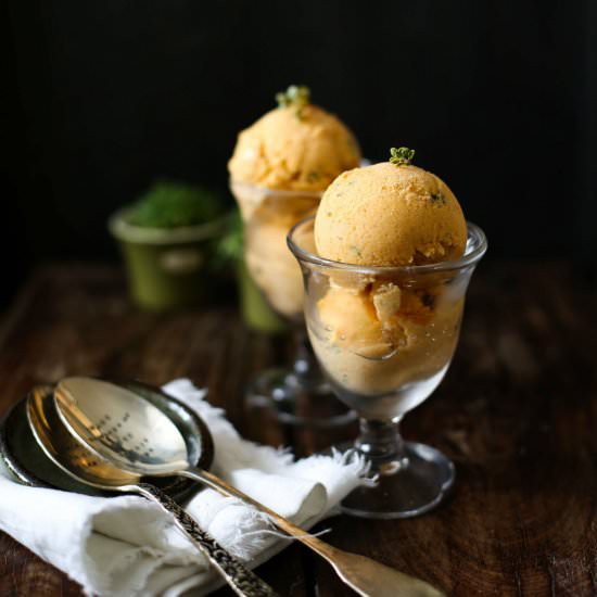Apricot Yoghurt Ice Cream - Recipe photo by a lemon tree cafe