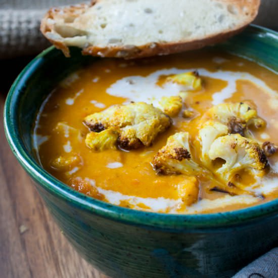 Curried Cauliflower Lentil Soup - Recipe photo by Foodwhine