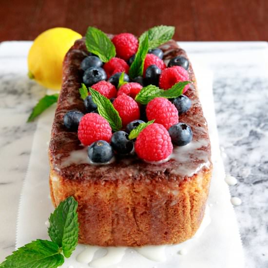 Honey Lemon Berry Filled Loaf Cake - Recipe photo by incookiehaven