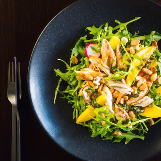 Smoked Mackerel Salad with Mango - Recipe photo by Brian Jones