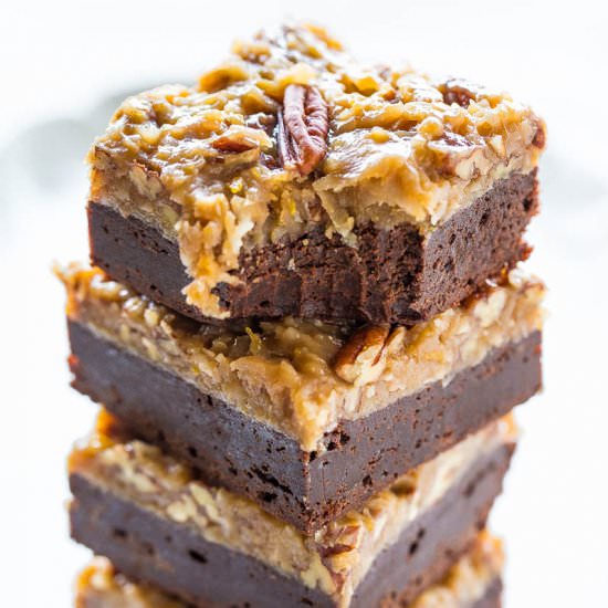 The Best German Chocolate Brownies - Recipe photo by Averie