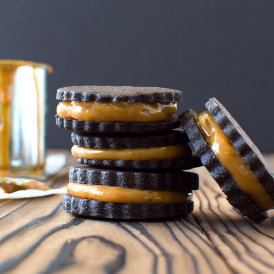 Chocolate Dulce de Leche Cookies - Recipe photo by kitchengidget
