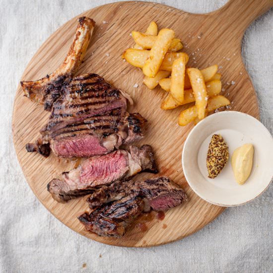 rib-eye with crispy potatoes - Recipe photo by MeccaGBC