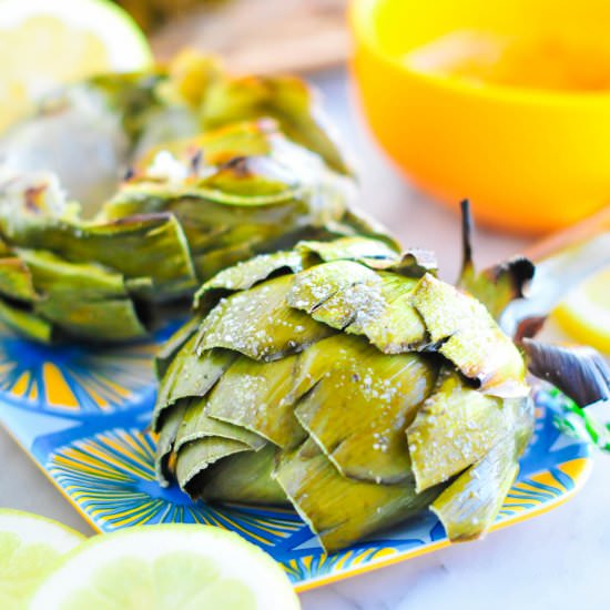 Grilled Artichokes - Recipe photo by proper