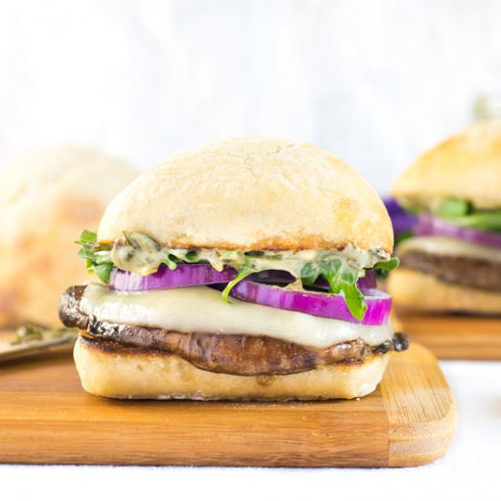 Portabella Mushroom Burger - Recipe photo by Fox Valley Foodie