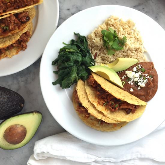 Pork Picadillo Tacos - Recipe photo by thebrookcook.wordpress.com