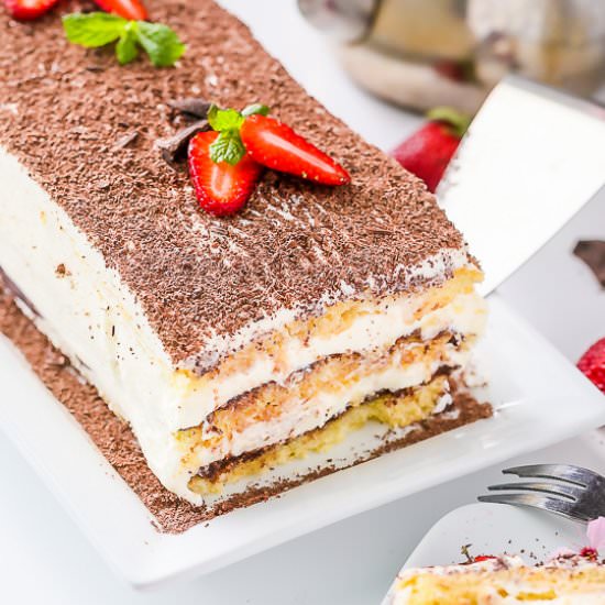 European Chocolate Cream Cheese Cake - Recipe photo by MunchkinTime