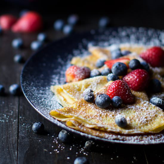 Easy Breakfast Crêpes - Recipe photo by Stiers Aesthetic