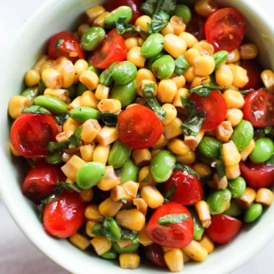 Corn Edamame Salad - Recipe photo by theculinarycompass