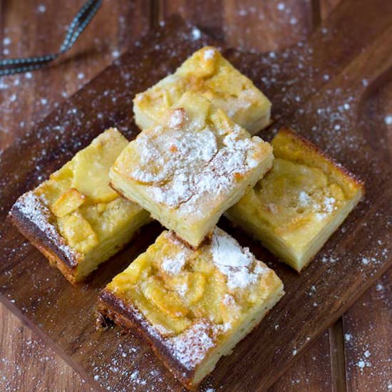 Custardy Apple Squares - Recipe photo by Radhika