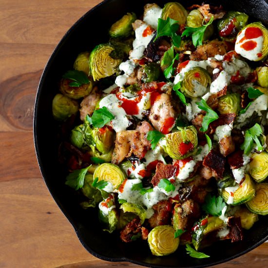 Buffalo Chicken & Ranch Skillet - Recipe photo by realfoodwithdana