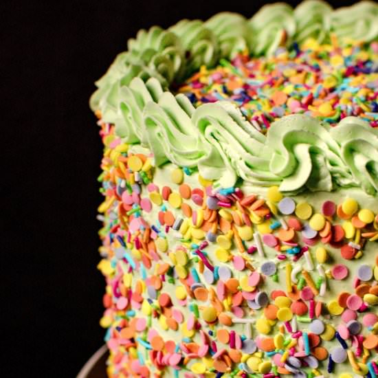 Funfetti Buttermilk Cake - Recipe photo by PastryWorkshop