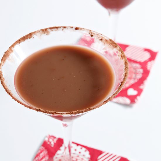 Vanilla Hot Chocolate Martini - Recipe photo by thespeckledpalate