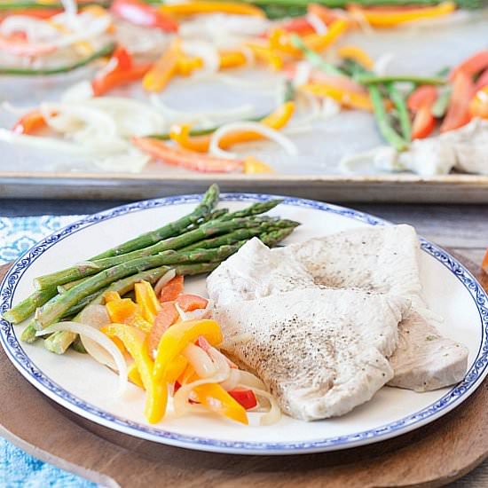 Sheet Pan Turkey Asparagus Bake - Recipe photo by Food Done Light