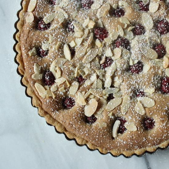Raspberry Speculoos Frangipane Tart - Recipe photo by stresscake