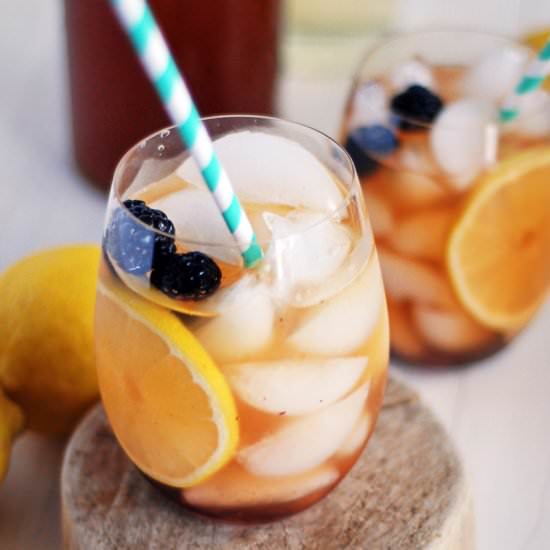 Blackberry Sweet Tea Sangria - Recipe photo by thecharmingdetroiter