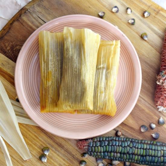 Beef and Chicken Tamales - Recipe photo by Thespicedkitchen