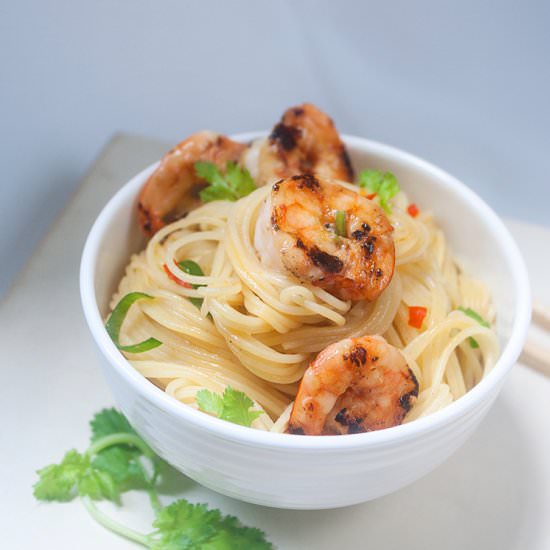 Orange Shrimp Noodle Salad - Recipe photo by Atikaps