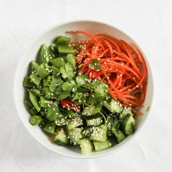 Buddha Bowl with Chinese Flavours - Recipe photo by EatLikeYouLoveYourself