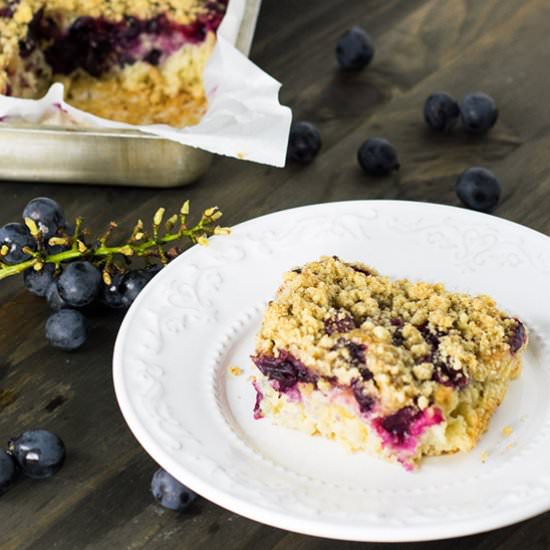 Concord Grape Crumb Cake - Recipe photo by travelcooktell