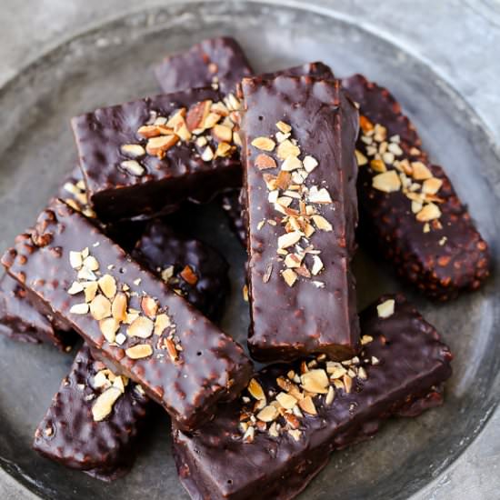 Almond Butter Puffed Millet Bars - Recipe photo by bakerita