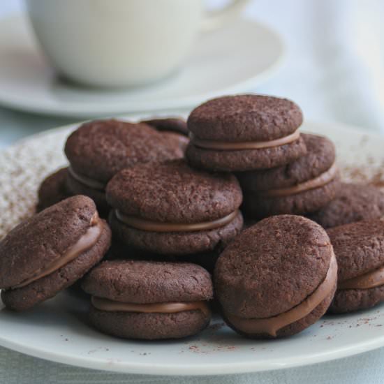 Chocolate sandwich biscuits - Recipe photo by vanillafrost4