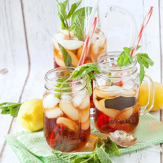 Lemongrass Mint Iced Tea - Recipe photo by Food Done Light
