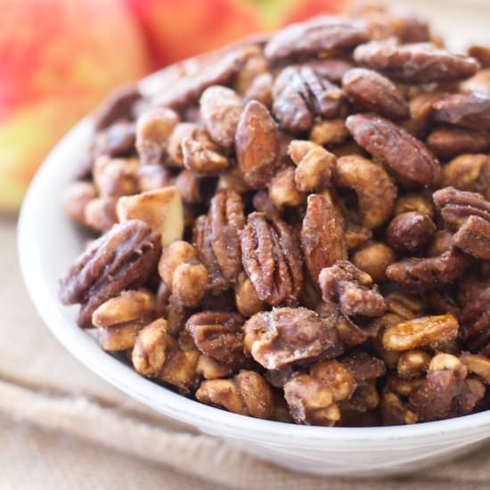 Apple Spice Candied Nuts - Recipe photo by a latte food