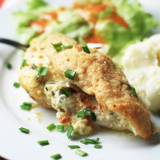 Cream Cheese& Chive Stuffed Chicken - Recipe photo by cookingupcottage