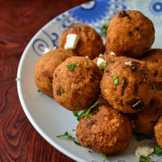 Paneer Potato Lentil Dumplings - Recipe photo by Relishthebite