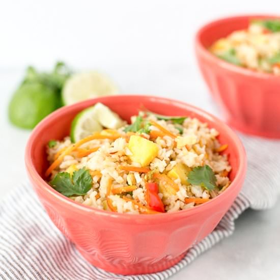 Healthy Pineapple Fried Rice - Recipe photo by honestlynourished