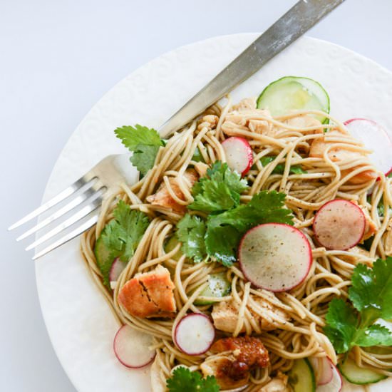 soba noodle salad - Recipe photo by HowSweetEats