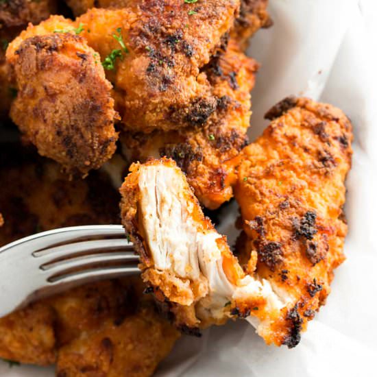 Crispy Oven Fried Chicken - Recipe photo by savorynothings