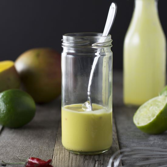 Mango Lime Dressing - Recipe photo by My Three Seasons