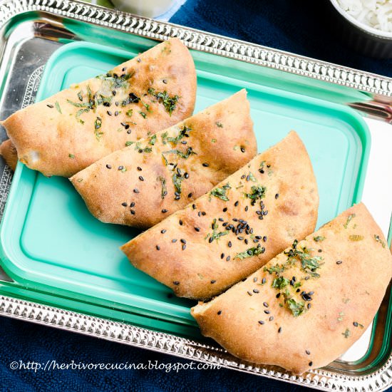 Onion Kulcha - Recipe photo by Herbivore Cucina