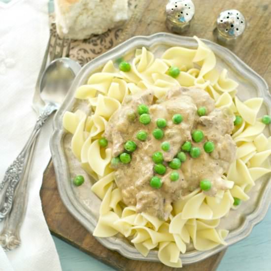 Crockpot Stroganoff - Recipe photo by loavesanddishes