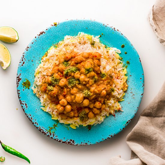 Five Ingredient Chana Masala - Recipe photo by nitinbud