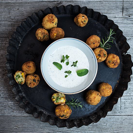 Fried Vegetable Potato Balls - Recipe photo by cookingcatrin