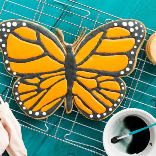 Giant Butterfly Cookie - Recipe photo by thecookiewriter