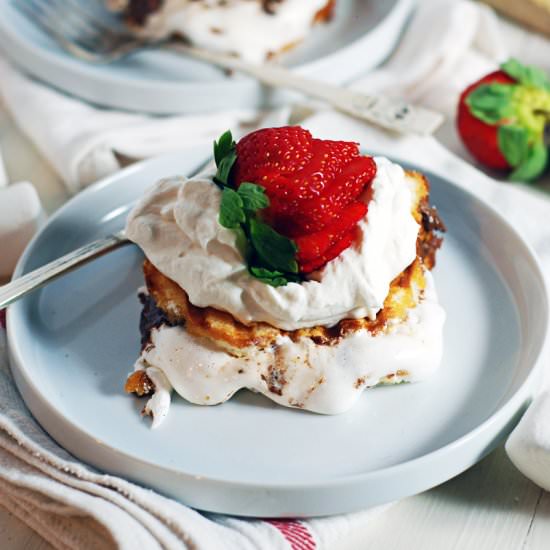 Quick Strawberry Shortcake S'Mores - Recipe photo by thecharmingdetroiter