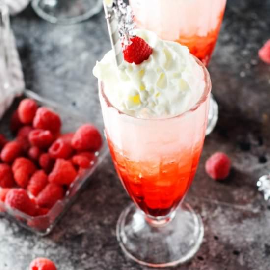 Raspberry Cream Italian Sodas - Recipe photo by platingsandpairings