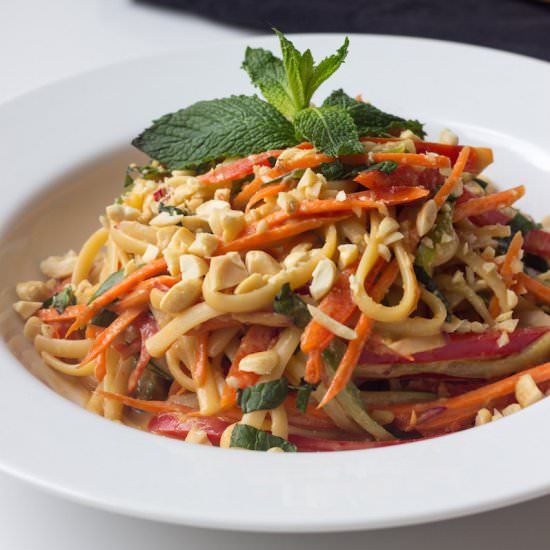 Easy Vegan Peanut Noodles - Recipe photo by Prepgreen