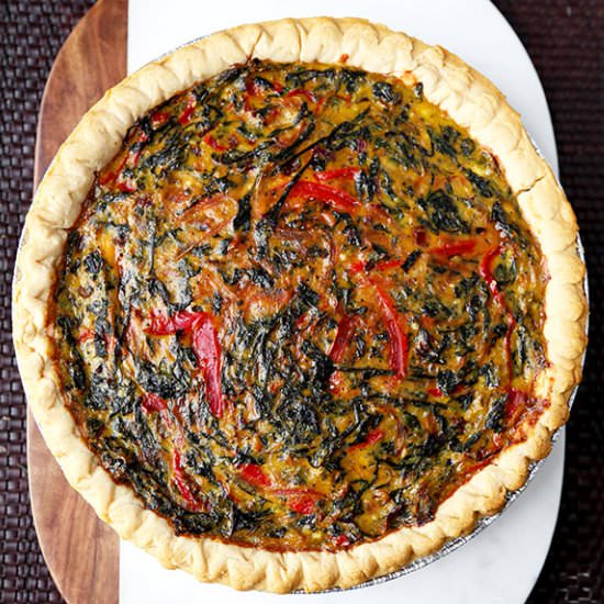 Spring Swiss Chard & Gruyere Pie - Recipe photo by misspickledplum