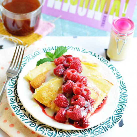 Raspberry Crepes - Recipe photo by lexibites