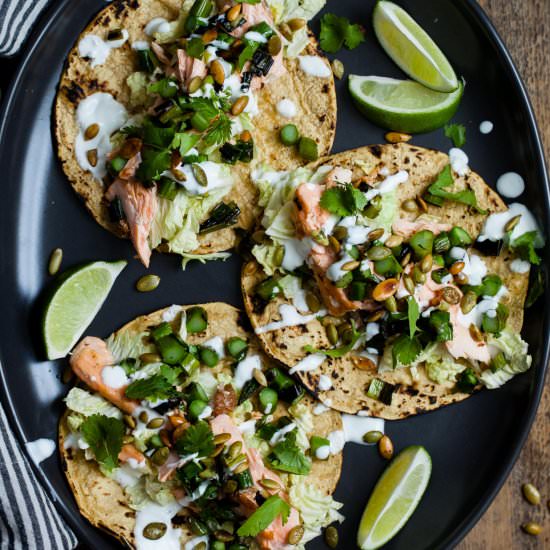 Salmon Tacos - Recipe photo by snixykitchen
