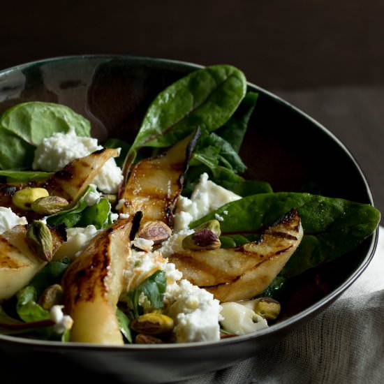 Grilled Pear Salad Bowl - Recipe photo by BBQ Bastard