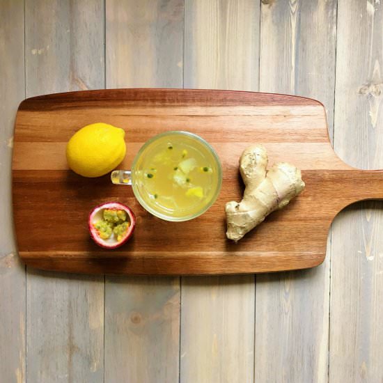 Lemon, Ginger & Passionfruit Tea - Recipe photo by Justina Elumeze
