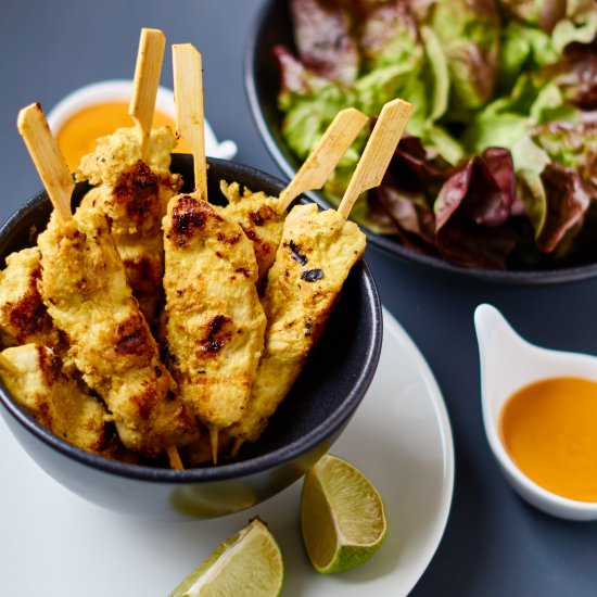 Chicken Saté Skewers - Recipe photo by carointhekitchen