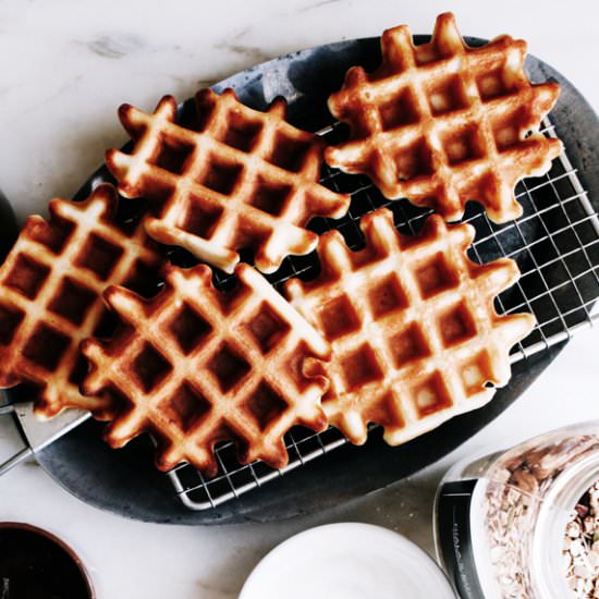 Belgian Waffles - Recipe photo by The Sophisticated Gourmet