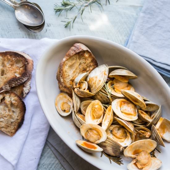 Clams 'in Potacchio' - Recipe photo by OurItalianTable